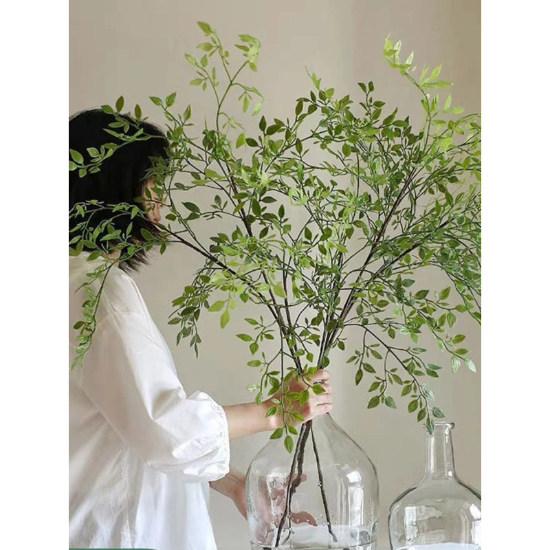 Dracaena Marginata - Plantes vertes artificielles à branche unique,