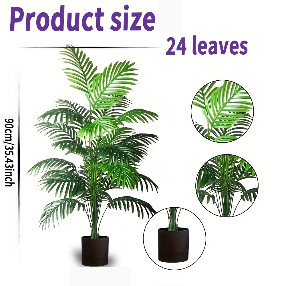 24 feuilles Areca palmier plan - Monstera Adansonii avis et prix