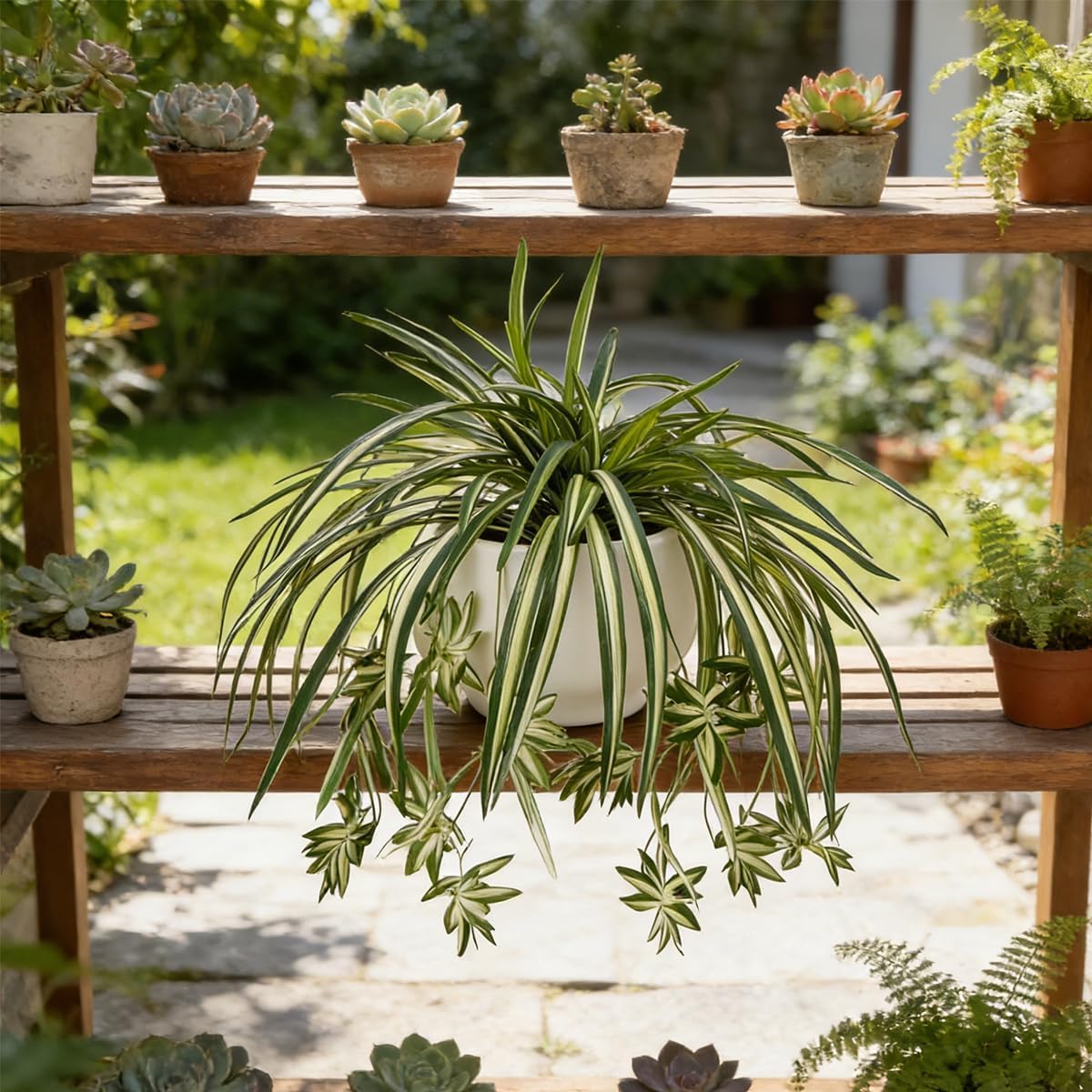 4 plantes artificielles suspen - Spider Plant Hanging avis et prix